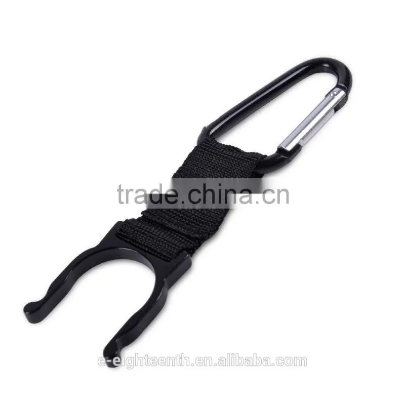 new 2016 higgh quality Water Bottle Holder Outdoor Travel Sports Carabiners Water Bottle Holder Keychain Buckle Hook