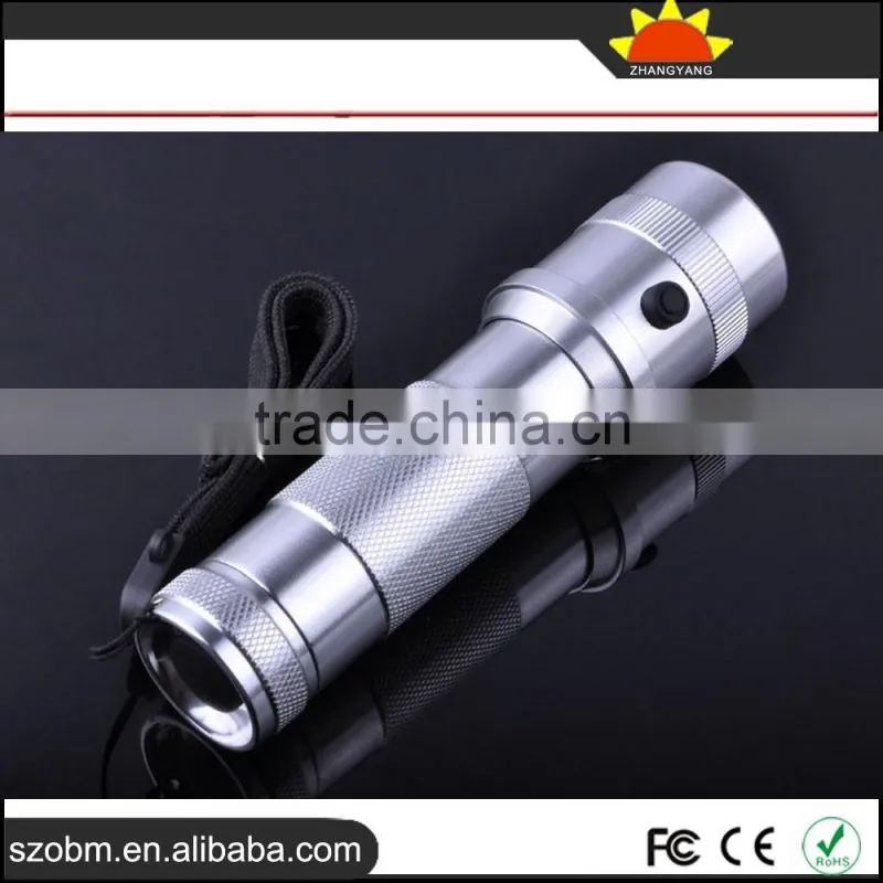 Wholesale FL-LT3WFD 3W Multicolor Changing LED Flashlight Torch with Fift box