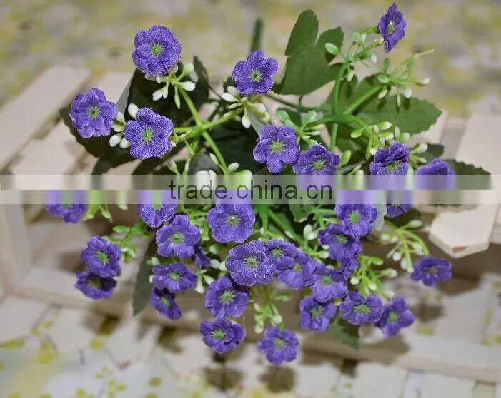 Silk flower bouquet, artificial silk bunch,decorative artificial flower