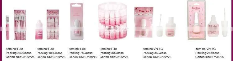 Newair friendly 3g high sticky nail glue for nail tips