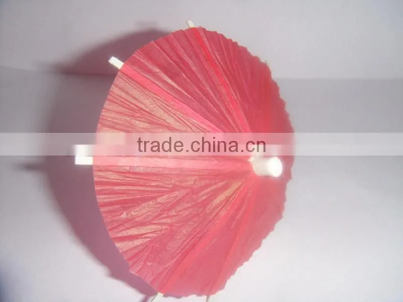 solid color small paper cocktail umbrella sticks