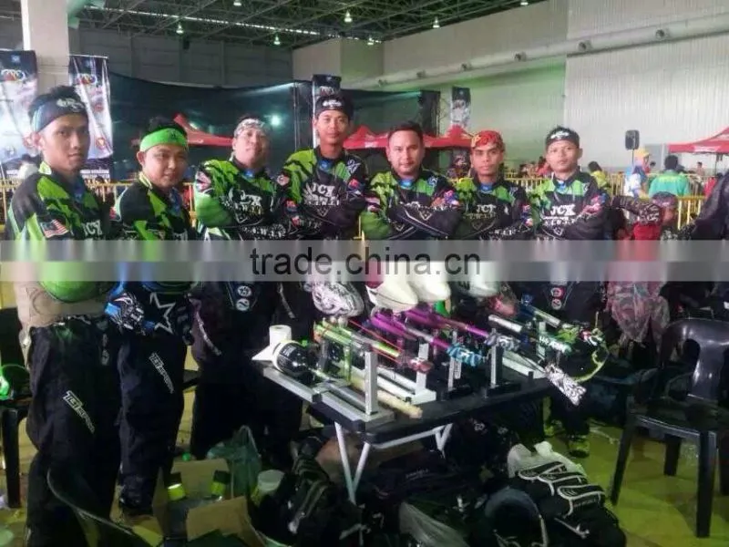 Newest free design top quality paintball jersey OEM custom sublimated /practice team cheap paintball jerseys