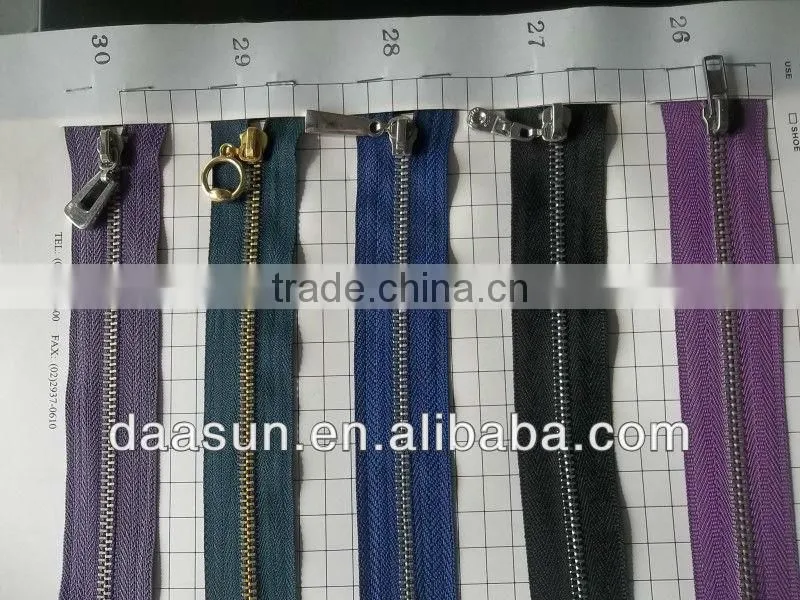 nylon zipper with head to head sliders