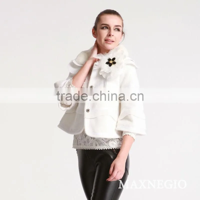 New collection stylist women winter jacket fur coat