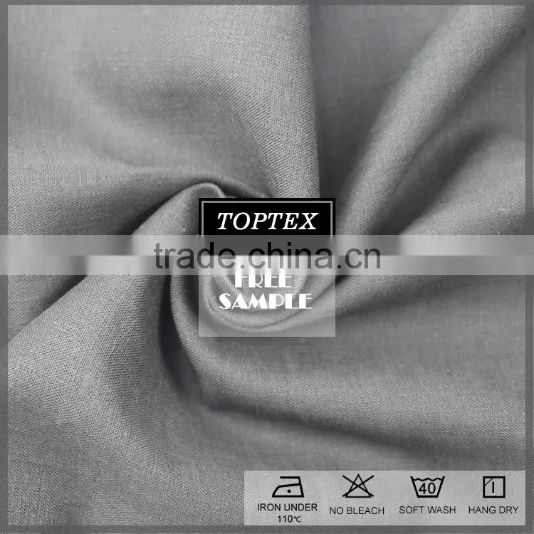 Top quality Linen 55% Viscose 45% blended printed viscose fabric