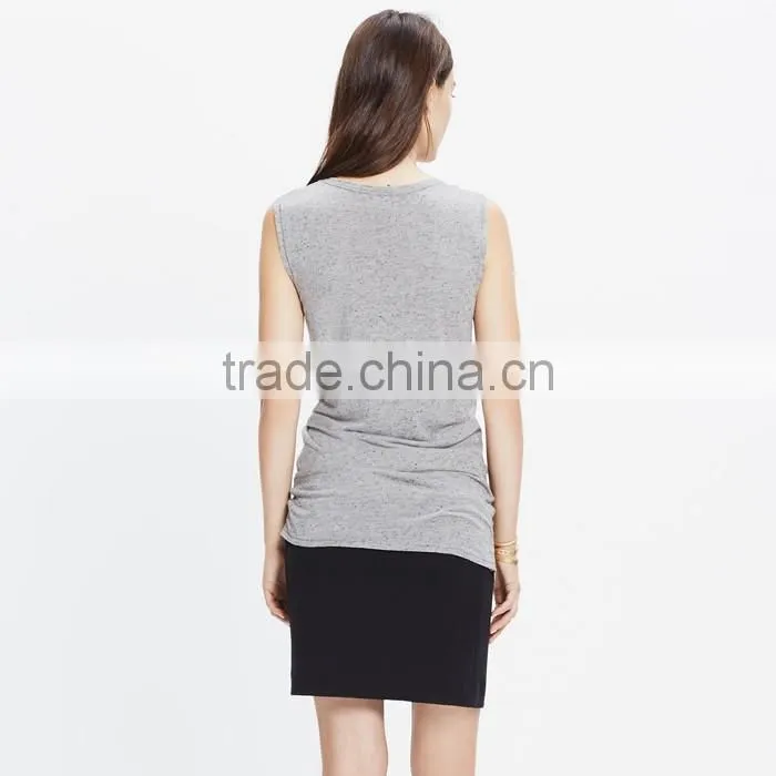 Speckled twist tunic women tank top with no lable