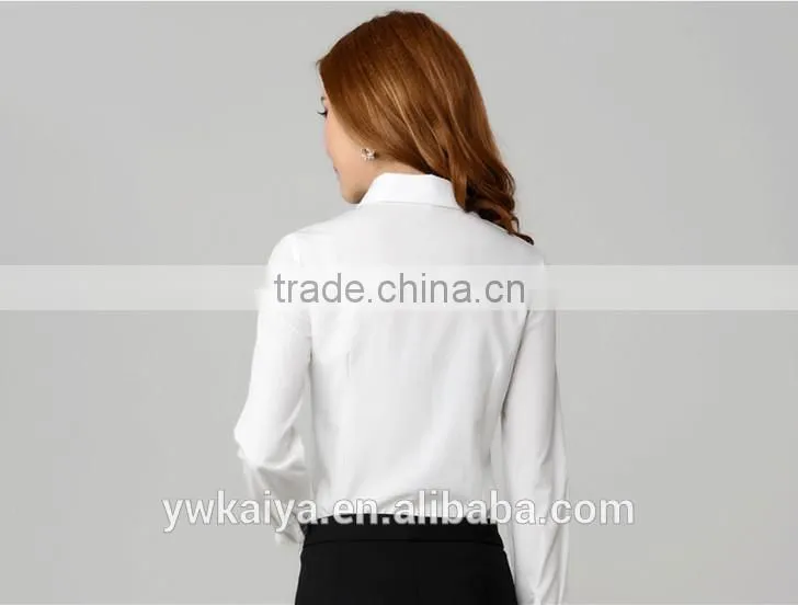 white shirts ofr women's professional fashion shirts slim fit lady blouses