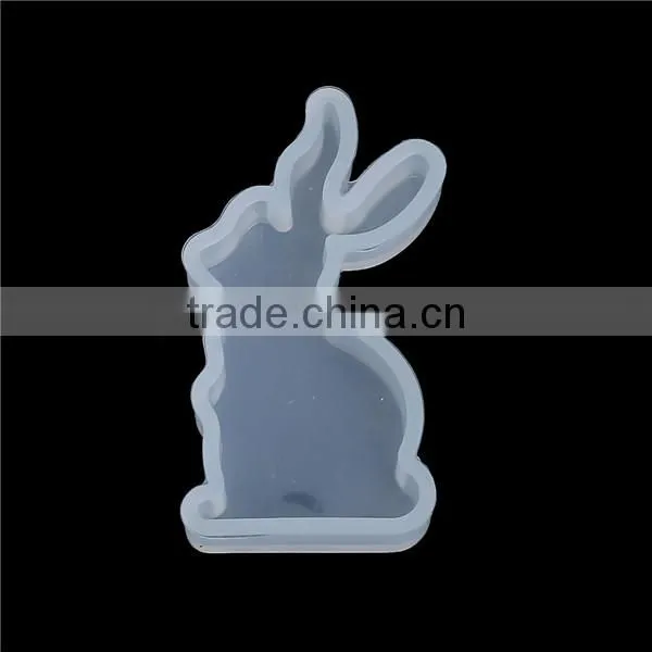 Silicone Resin Mold Rabbit Animal White 51mm x 27mm