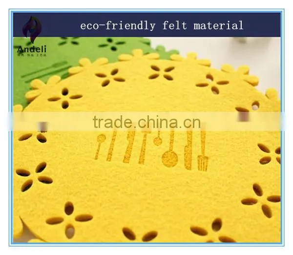 laser cut decoration pot holder with logo printed for kitchen accessory