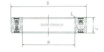 high precision robot thin section bearing JU065