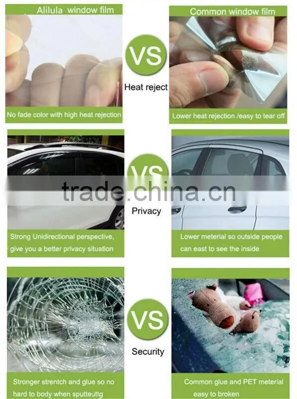 1.52* 30m 4mil car window protection glass security film transparent