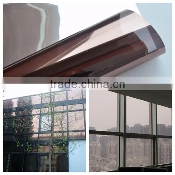 Gold silver commercial architecture window film solar control with best supply