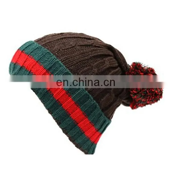 green pom pom beanie with pompoms wholesale