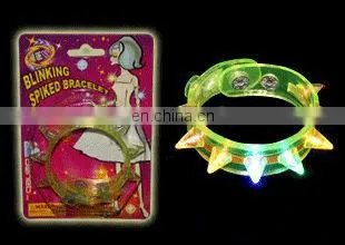 LBS-0057 LED spike bracelets Flashing spike bracelets