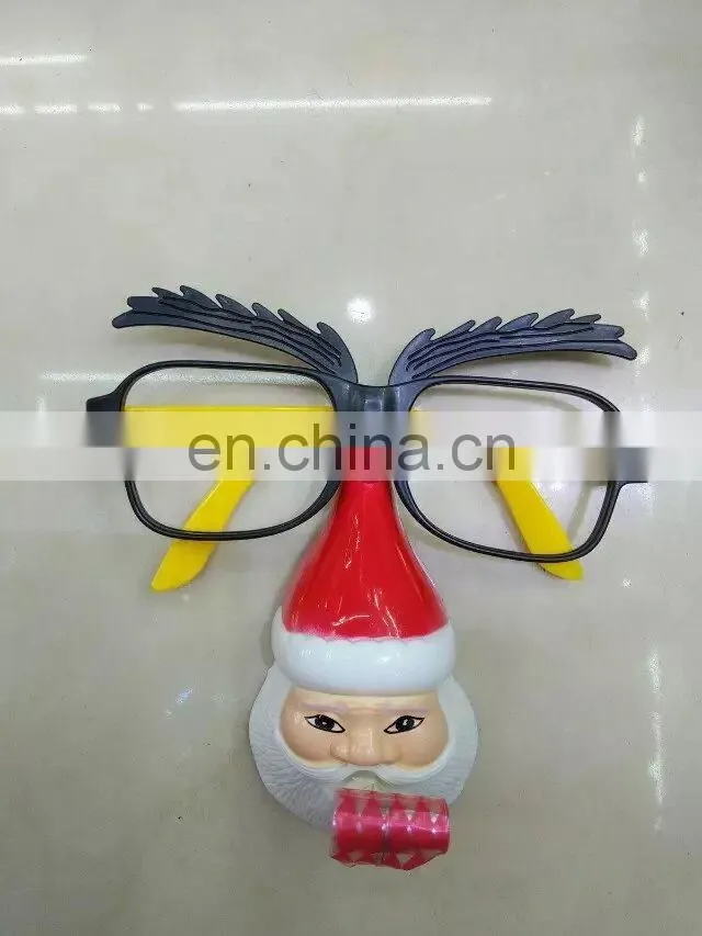 party santa nose funny christmas glasses