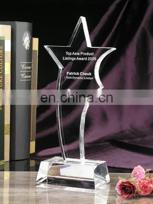 dancing crystal trophy award souvenir