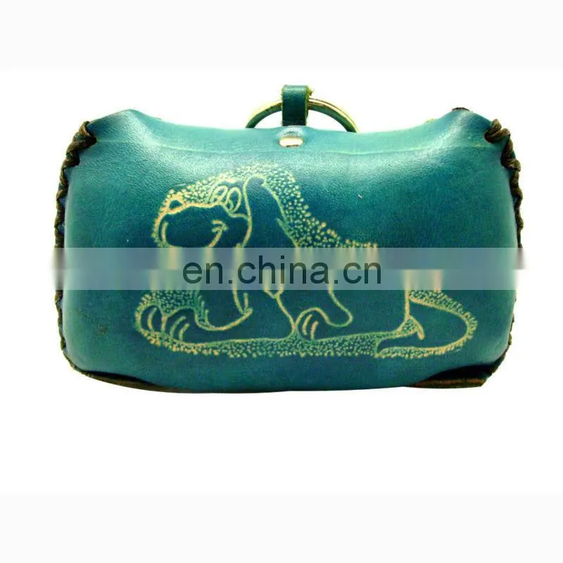 Custom funny key chain coin purse coin purses wholesale women genuine leather coin purse MCP-0075