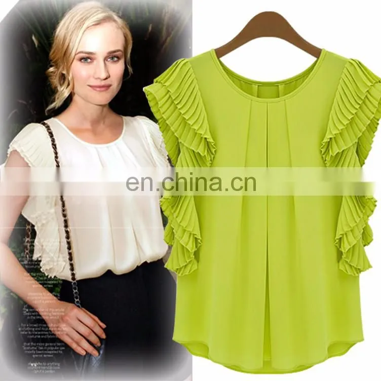 wholesale China T shirt long sleeve t shirt chiffon comfortable t shirt