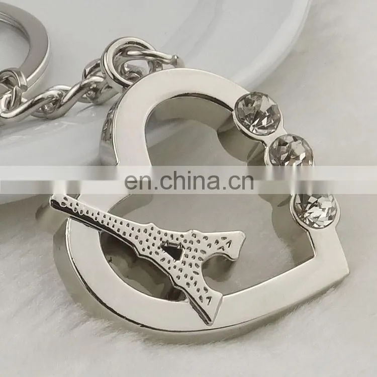 Wholesale Fashoin Customized Promotional gift Zinc alloy custom metal keychain