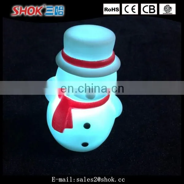 Christmas decorations outdoor led lighted plastic snowman from china market