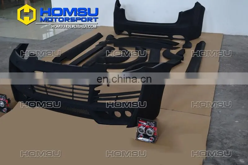 FRP material 1:1 to T-ART original style car spare parts wide body kit front bumper with exhaust tips for porsce 958