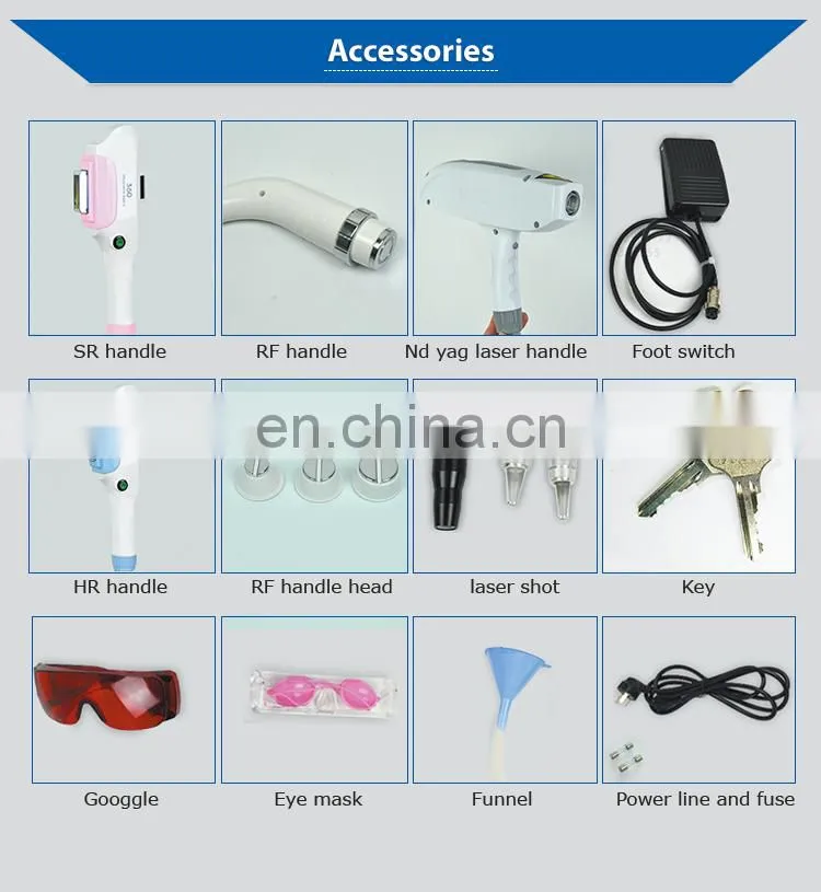 5 in 1 epilator hair removal and nd yag laser China supplier