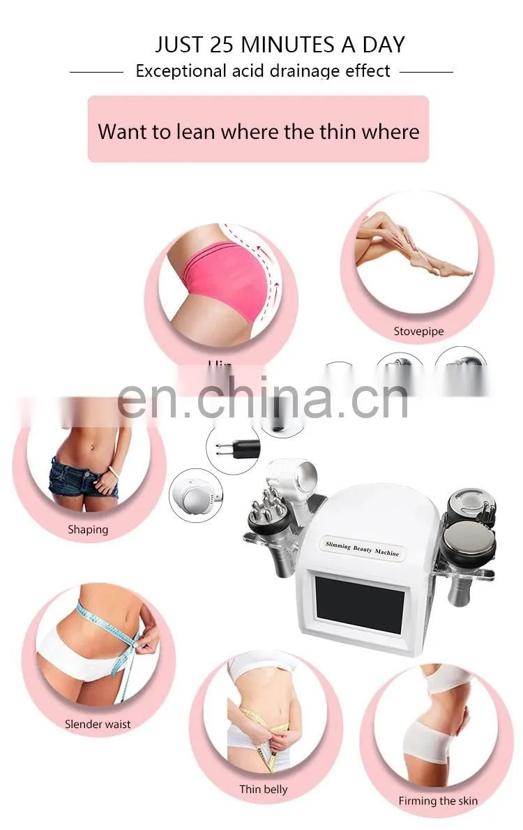 Multifunctional Laser Fat Burning 40K Vacuum Cavitation RF Skin Tightening Body Slimming Machine