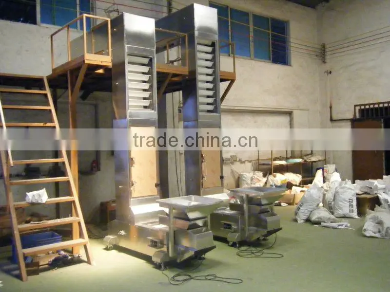 Z type bucket elevator with vibration feeder