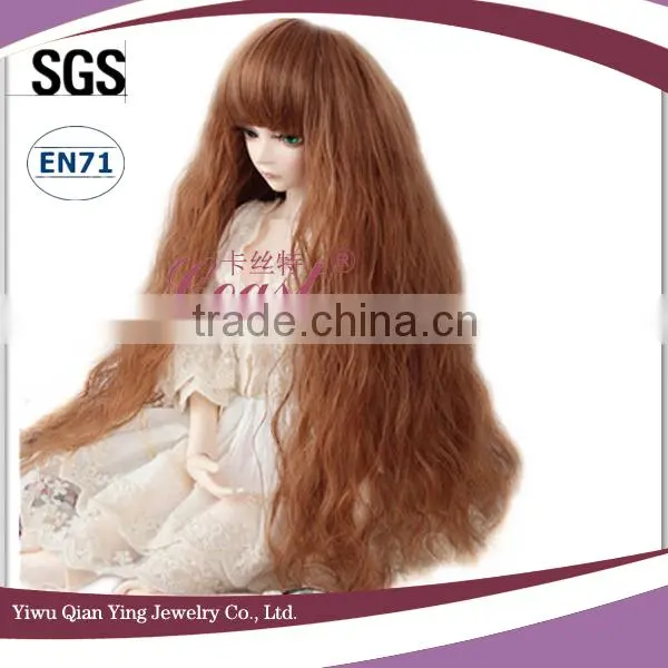 long Fashion brown mohair doll wigs various styles