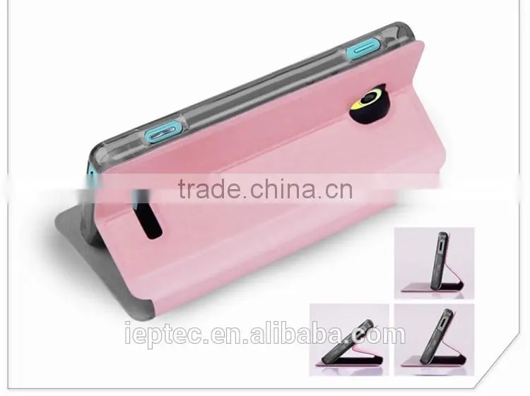 MOFi Mobile Phone Case for GIONEE GN206, Flip Leather Case Cover for GIONEE GN206