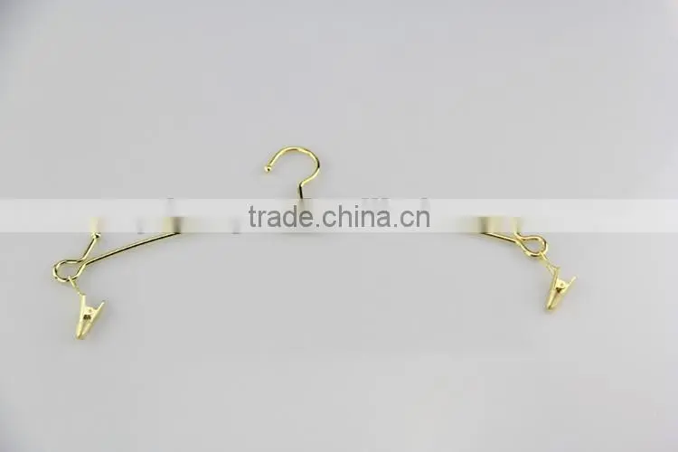 metal underwear hanger rose gold lingerie hanger for women