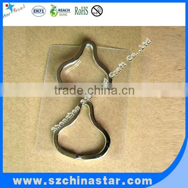 Different shapes stylish key rings for promotional