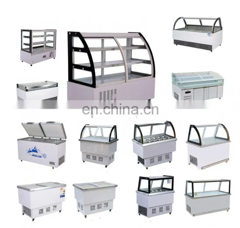 ice cream display cooler restaurant barbecue malatang refrigerator preservation frozen commercial ice cream display showcase