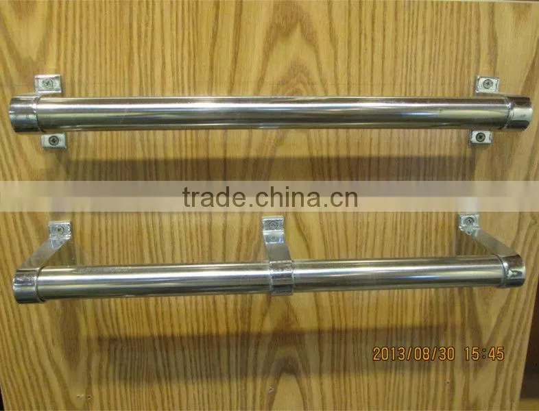 chrome closet rod end