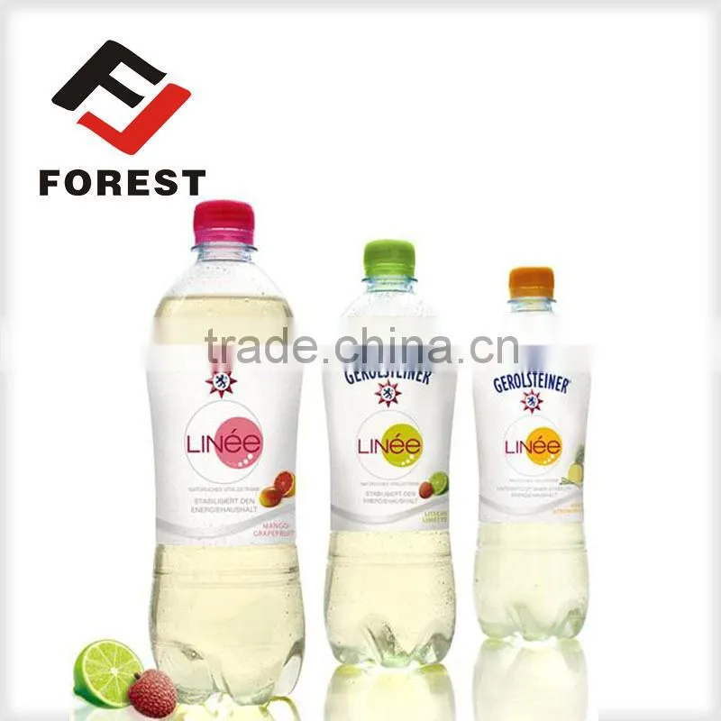 Transparent Waterproof Plastic Bottles Adhesive Roll label, private label energy drink