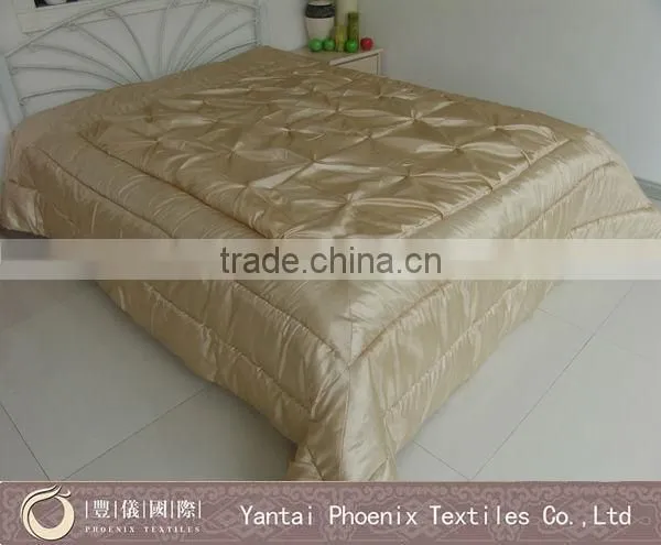 3D hotel satin bedspread set