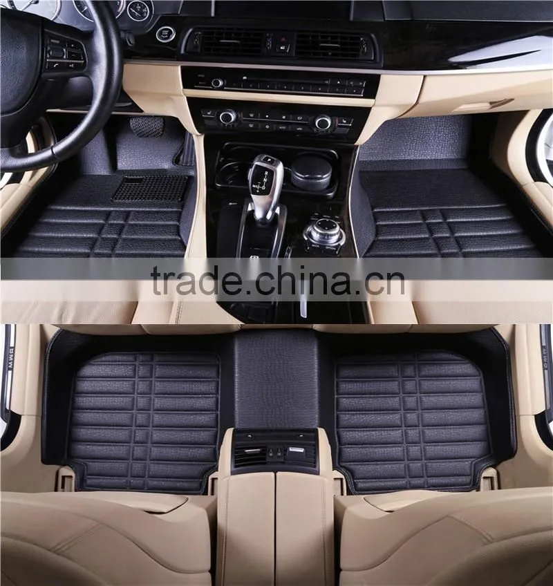 Cheap price best auto leather car floor mats