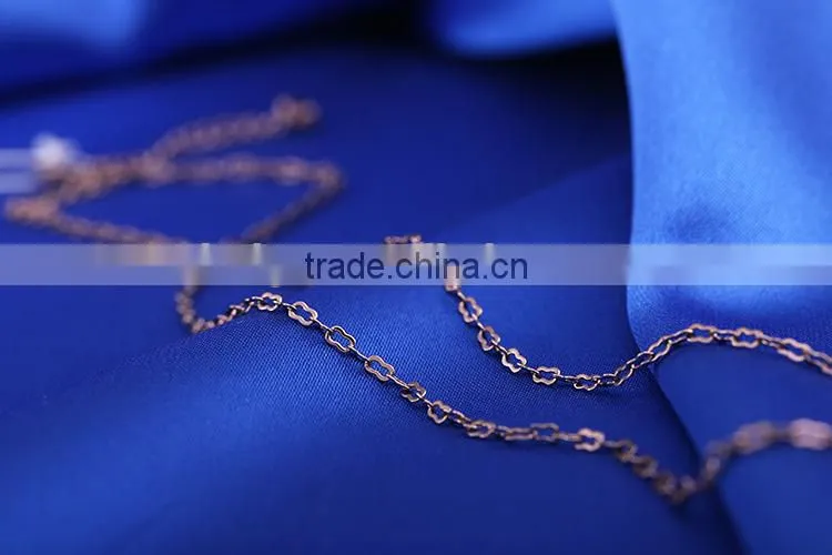 China supplier Latest hotselling chains necklace coffee gold necklace