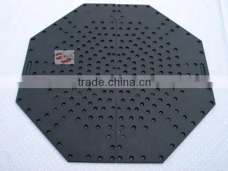 Green Color Plastic Moulded 2 Fold Poker Table Top