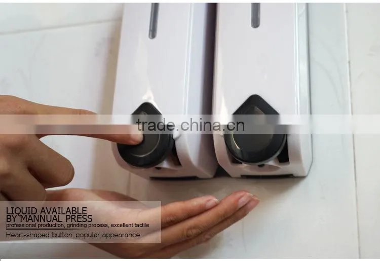 liquid double lotion dispenser 700ML capacity hanging gel soap dispenser hotel hand soap container YK1509