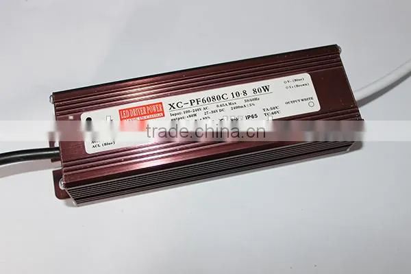 China manufacturer zhongshan factory waterproof 80w led driver