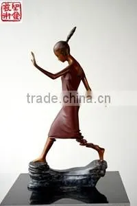 Home Decoration Bronze Live Statue Lunch box Sculpture Patented