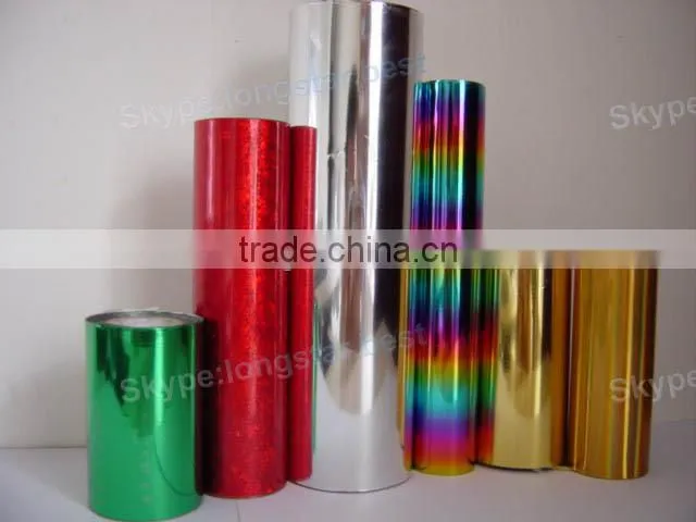 Colored Metallic PVC Film Used For Festive Decoration