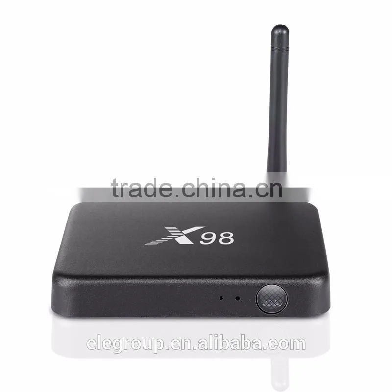 2016 New design X98 OTT smart box S905 Quad Core RAM 2G+ROM 16G Android 5.1 tv box factory direct