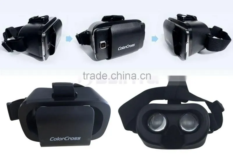 Super Mini 3D VR Headset Virtual Reality VR Glasses Case For 4.0-6 Inch Smartphone
