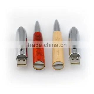 8gb usb pen shaped flashdisk in wood colors
