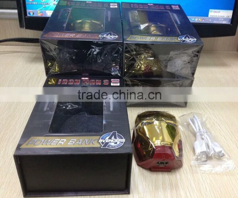 new products 2015 innovative product iron man powerbank 5200mah