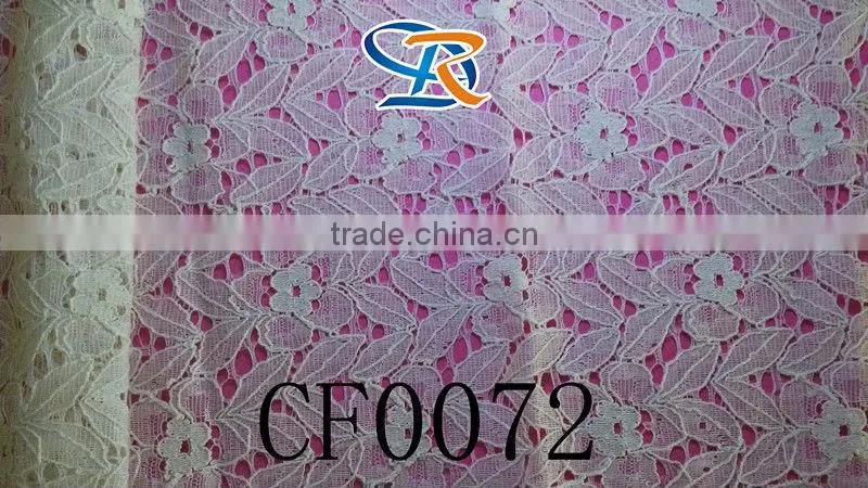 2014 hot fashion cotton guipure lace fabric