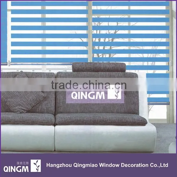 Wholesale 100% Polyester Material Plain Pattern Zebra Blinds Fabric for Window
