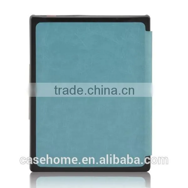 Folio Leather Ebook Case Cover Hard Shell, 6 inch AURA H2O case For Kobo